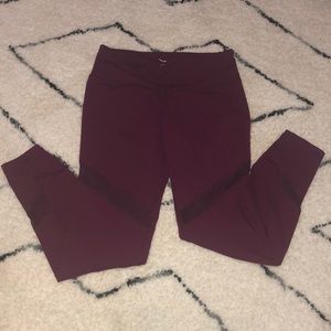 High rise mesh panel leggings